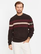 Swetry męskie - Pepe Jeans Sweter Scott PM702370 Brązowy Regular Fit - miniaturka - grafika 1