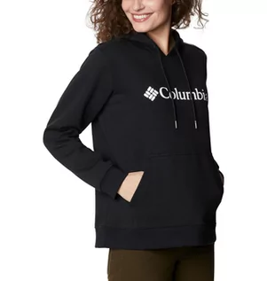 Kurtki i kamizelki sportowe damskie - Damska bluza dresowa nierozpinana z kapturem COLUMBIA Columbia Logo Hoodie - grafika 1