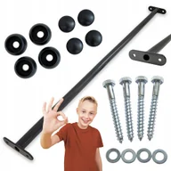 Place zabaw - Drążek Metalowy na Plac zabaw Antracytowy Długi 125 cm do podciągania - miniaturka - grafika 1