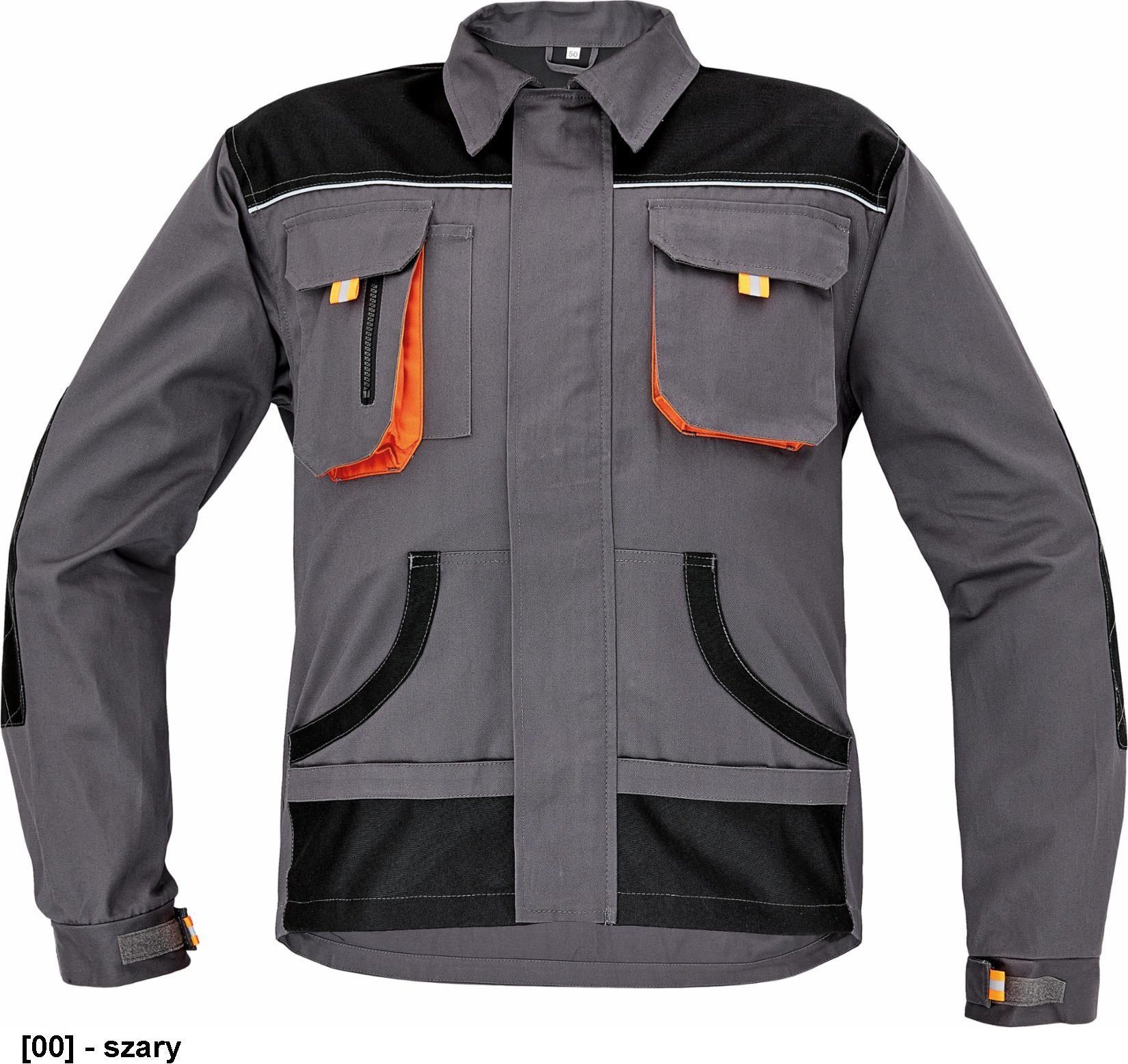 CERVA BE-01-002 - BLUZA ROBOCZA - czarny/czerwony 48