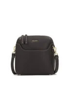 Torebki damskie - Ciemnobrązowa skórzana torebka na ramię z odpinanym paskiem - miniaturka - grafika 1