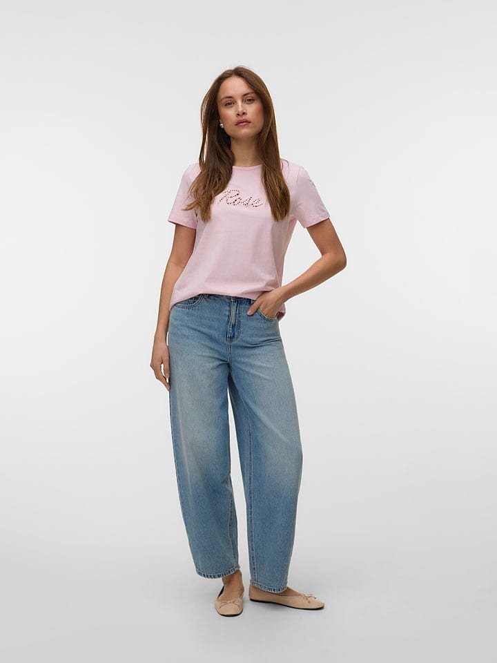 Vero Moda Koszulka w kolorze jasnoróżowym