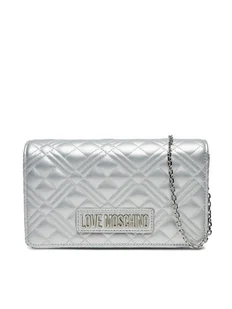 LOVE MOSCHINO Torebka JC4079PP1MLA196B Srebrny - Torebki damskie - miniaturka - grafika 1