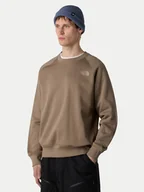 Bluzy męskie - The North Face Bluza Redbox NF0A89FA Brązowy Regular Fit - miniaturka - grafika 1