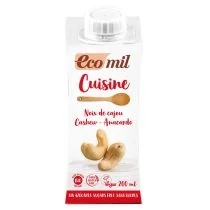 ECOMIL Krem do gotowania z orzechów nerkowca niesłodzony BIO 200ml - Ecomil 8428532192376 - Słodkie kremy i masła - miniaturka - grafika 2