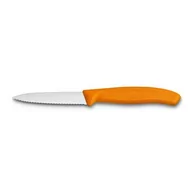 Noże kuchenne - Nóż ząbkowany do krojenia 8 cm Swiss Classic Victorinox - pomarańczowy - miniaturka - grafika 1
