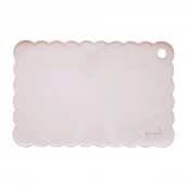 Miseczki i talerzyki dla dzieci - Pasteloworóżowa silikonowa podkładka JackOJuno - miniaturka - grafika 1