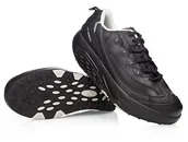 Trampki damskie - Buty FIT WALK z podeszwą kołyskową czarne 45 - miniaturka - grafika 1