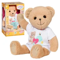 Akcesoria dla lalek - Baby Born Pluszowy Miś Biały 36cm - miniaturka - grafika 1