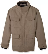 Kurtki męskie - JACK & JONES Jprblaparker Wool Field JKT Sn męska kurtka wełniana, Brown Rice, XL - miniaturka - grafika 1