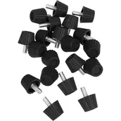 Zawiasy, okucia i inne akcesoria - 20 regulowanych nóżek poziomujących do krzeseł z antypoślizgowymi podkładkami. Zestaw nóżek poziomujących do krzeseł i stołów. Cicha praca i regulacj - miniaturka - grafika 1