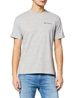 Koszulki męskie - Champion Męski T-Shirt Color Block, szary melanż, S - miniaturka - grafika 1