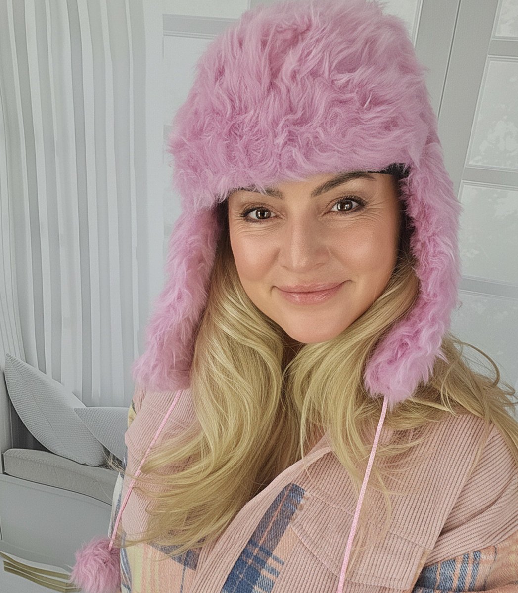 Ciepła czapka damska uszanka