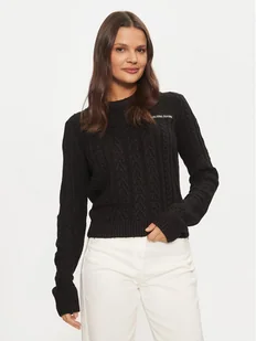 Guess Jeans Sweter W4BR13 Z3HN2 Czarny Regular Fit - Swetry damskie - miniaturka - grafika 1