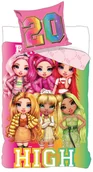 Pościel dla dzieci - Carbotex, Komplet pościeli bawełnianej, 160x200 cm, Rainbow High - miniaturka - grafika 1