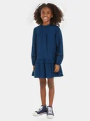 Sukienki i spódniczki dla dziewczynek - Tommy Hilfiger Sukienka codzienna KG0KG07577 Niebieski Regular Fit - miniaturka - grafika 1