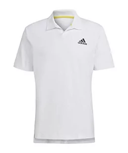 adidas Męska koszulka polo Clubhouse - biała, M, biały, M - Koszulki męskie - miniaturka - grafika 1