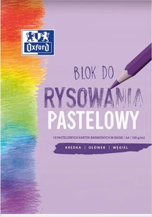 OXFORD BLOK RYSUNKOWY A4 KOLOR PASTELOWY PASTELE - Szkolne artykuły papiernicze - miniaturka - grafika 1