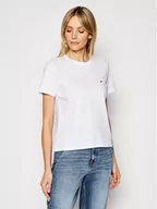 Koszulki i topy damskie - Tommy Jeans T-Shirt C Neck DW0DW09198 Biały Regular Fit - miniaturka - grafika 1