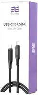 Kable USB - Kabel Encore Energy 2x USB-C przewód PD USB do ładowania i transferu danych 200cm 60W MD-60CC2B standard - miniaturka - grafika 1