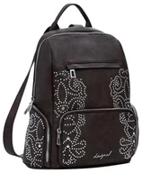 Torebki damskie - Desigual Back_Poker, Akcesoria PU Backpack Mini Women, Medium, Brązowy brązowy, M - miniaturka - grafika 1
