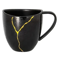 Filiżanki - PORCELANA RAK KINTZOO Filiżanka 230 ml czarny/ złoty - miniaturka - grafika 1
