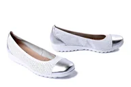 Baleriny - CAPRICE 22103-42 183 white/silver, baleriny damskie - Caprice - miniaturka - grafika 1