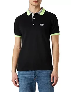 Koszule męskie - Replay M6512 męska koszula polo 098 czarna, XL, 098 BLACK, XL - grafika 1