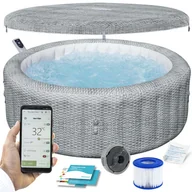 Baseny ogrodowe - BESTWAY Dmuchane SPA Lay-Z Bali Grey 6 osobowe 6001N - miniaturka - grafika 1
