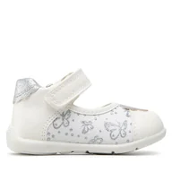 Buty dla dziewczynek - Półbuty Geox B Elthan G. B B251QB 0AW54 C0007 Biały - miniaturka - grafika 1