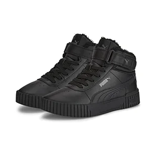 PUMA Dziewczęce trampki Carina 2.0 Mid WTR Jr, Puma Black Black Dark Shadow, 38 EU - Moda i Uroda OUTLET - miniaturka - grafika 1
