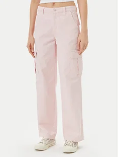 Guess Jeans Jeansy W4YB61 WGCV1 Różowy Straight Leg - Spodnie damskie - miniaturka - grafika 1