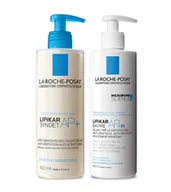 Zestawy kosmetyków damskich - La Roche-Posay Lipikar Syndet+ Lipikar Baume AP+M - Zestaw ( 400ml + 400ml) - miniaturka - grafika 1