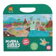 Układanki dla dzieci - Tiger Trible Tiger Tribe Magnetyczna teczka układanka Świat Dinozaurów TT-61211 - miniaturka - grafika 1