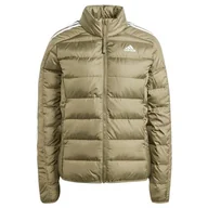 Kurtki damskie - adidas Damska kurtka puchowa Essentials 3S, oliwkowa, Warstwy oliwkowe, XS - miniaturka - grafika 1