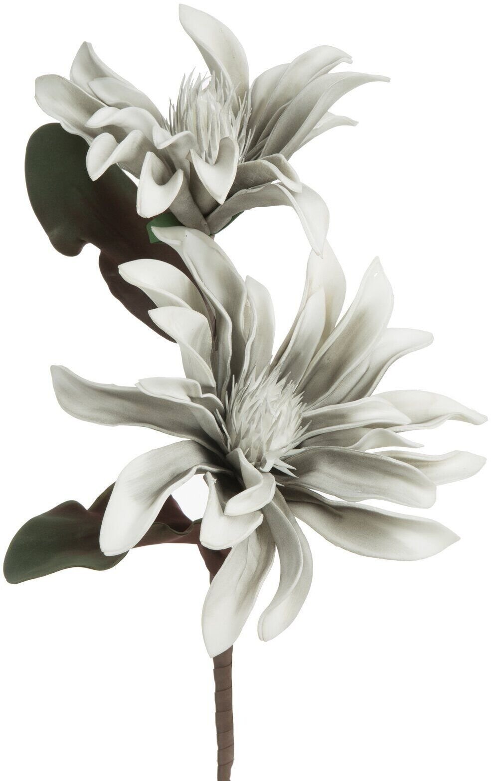 Eurofirany Kwiat sztuczny lilia wodna FLORE 73 cm srebrny x6