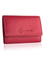 Portfele - Betlewski, portfel damski miękki, skórzany, czerwony - miniaturka - grafika 1