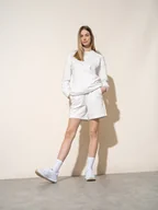 Kurtki i kamizelki sportowe damskie - Damska bluza dresowa z bawełny organicznej 4F X AL 4FSS22TSWSF114 - miniaturka - grafika 1