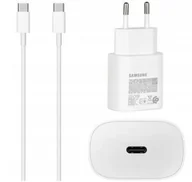 Ładowarki do telefonów - Szybka Ładowarka Sieciowa Samsung 25W Fast Charge + Kabel USB-C TYP C 1,8M - miniaturka - grafika 1