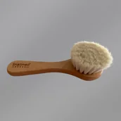 Szczoteczki do twarzy - Naturalna Szczotka do Masażu Twarzy z Włosia Koziego i Oprawką z Drewna Bukowego - miniaturka - grafika 1