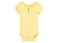 Body dla niemowląt - Lupilu Body niemowlęce z waflową strukturą Żółty 62/68 - miniaturka - grafika 1