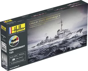 Heller STARTER KIT Torpedoboot T23 (z farbami) 57011 - Modele do sklejania - miniaturka - grafika 1