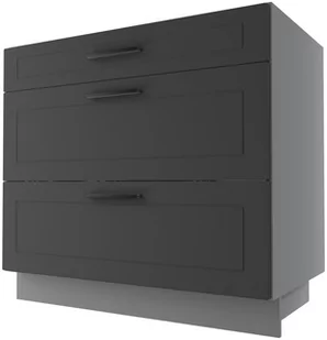 Bergamo Szafka Dolna D3M/90 Metabox Grafit Mat - Meble kuchenne - miniaturka - grafika 1