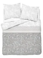 Pościel - Detexpol Pościel flanelowa 220x200 Paisley szara biała 4032 B Flanela 2022 - miniaturka - grafika 1