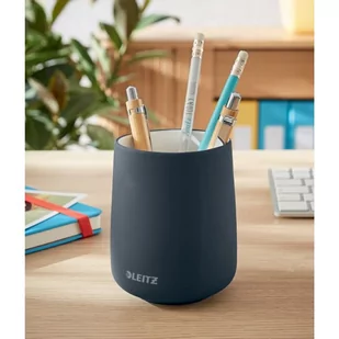 Kubek na długopisy Leitz Cosy, szary 53290089 - Akcesoria na biurko - miniaturka - grafika 1