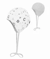 Czapki damskie - Czapka niemowlęca dwustronna, biała, wiązana, Döll - miniaturka - grafika 1