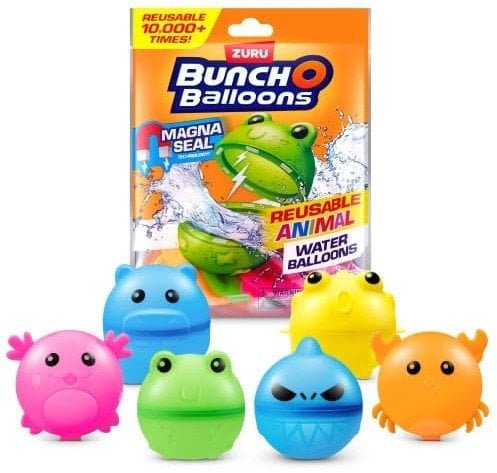 Bunch O Balloons Reusable Animal Water Balloons 6 Pack