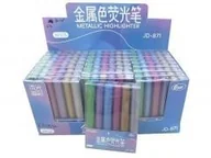 Flamastry - Flamastry metaliczne 6 kolorów - miniaturka - grafika 1