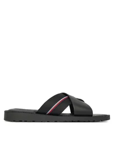 Tommy Hilfiger Klapki FM0FM05415 Czarny - Klapki i japonki męskie - miniaturka - grafika 1