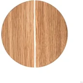 Zawiasy, okucia i inne akcesoria - Uchwyt meblowy Basic Półokrągły 40 Drewniany Dębowy - Olej Bezbarwny Półmat - miniaturka - grafika 1